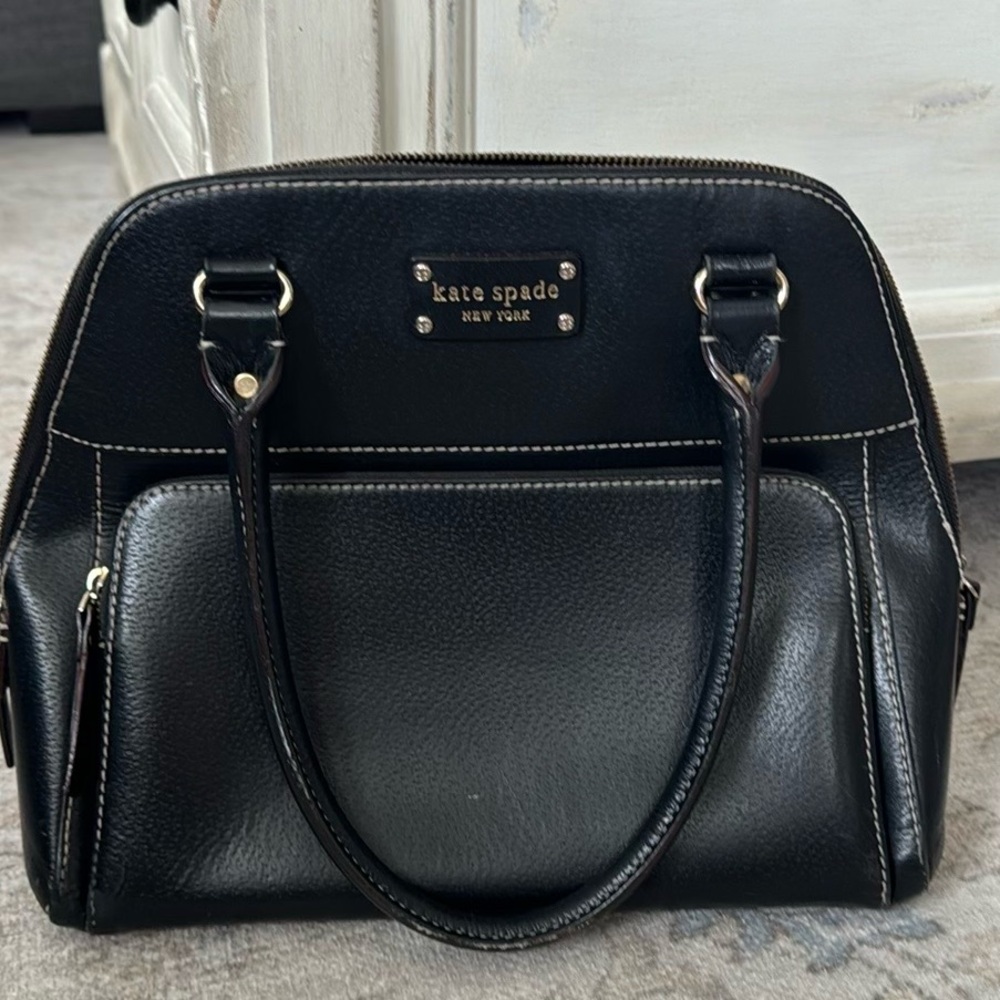 Kate Spade ♠️ Wellesley Maeda Black Leather Satchel